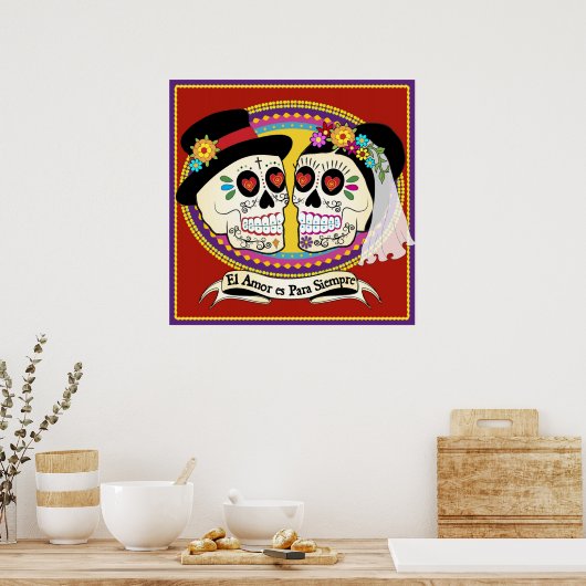 Los Novios (Spanisch) Poster/Print Poster (Küche)