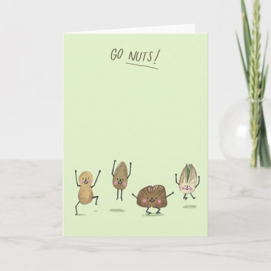 Los, Nuts! Greetings Card Karte (Vorderseite)