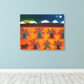 Los Olivos en el Invierno 2010 Leinwanddruck (Insitu (Holzboden))