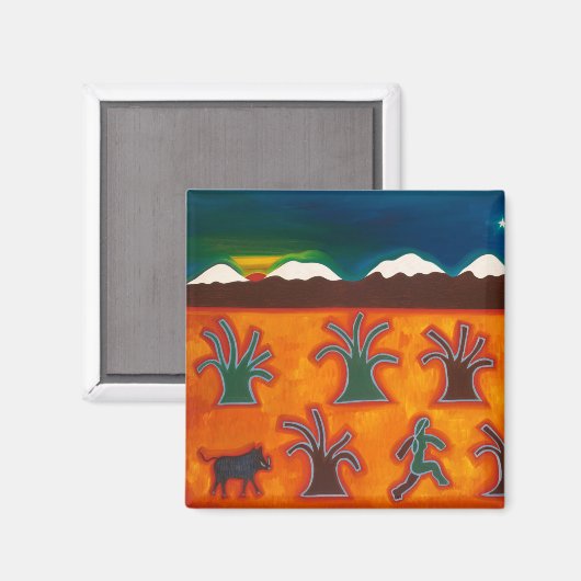 Los Olivos en el Invierno 2010 Magnet (Vorderseite/Rückseite)