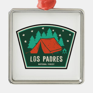 Los Padres National Forest California Camping Ornament Aus Metall