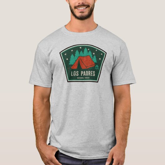 Los Padres National Forest California Camping T-Shirt (Vorderseite)