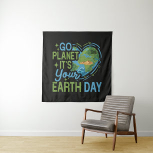Los Planet, es ist dein Tag der Erde Wandteppich