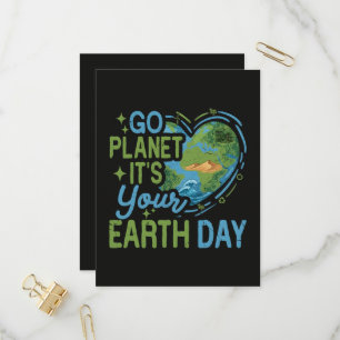 Los Planet, es ist Ihr Tag der Erde Einladungspostkarte
