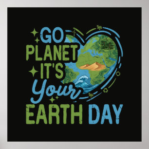 Los Planet, es ist Ihr Tag der Erde Poster