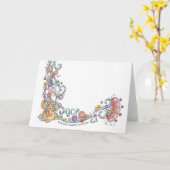 Los! Sloth mit Jungle Vines Karte (Gelbe Blume)