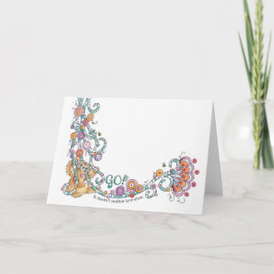 Los! Sloth mit Jungle Vines Karte