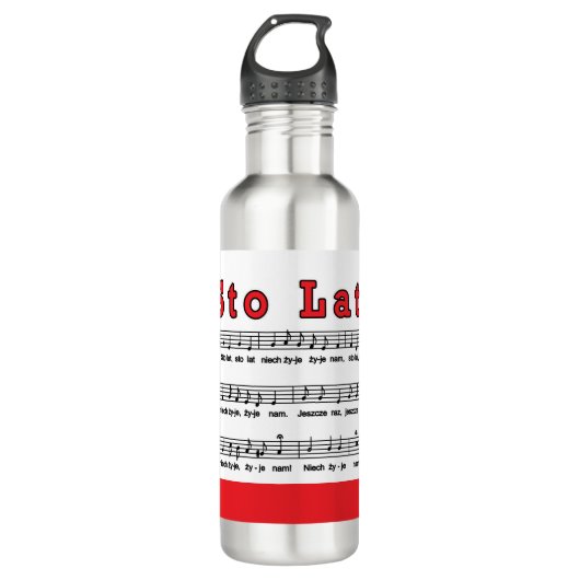 Los! Song Edelstahlflasche (Vorderseite)