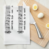 Los! Song Geschirrtuch (Viertel Falte)