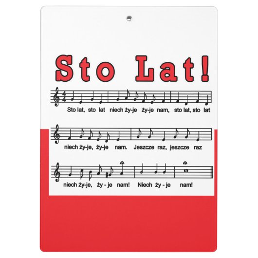 Los! Song Klemmbrett (Rückseite)