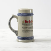 Los! Song mit Bierbraun-Tasse Bierglas (Links)