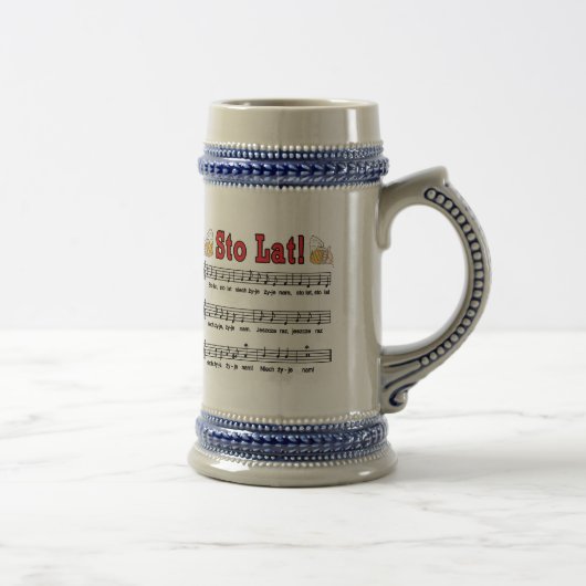 Los! Song mit Bierbraun-Tasse Bierglas (Rechts)
