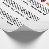 Los! Song mit Bierbraun-Tasse Geschenkpapier (Ecke)