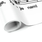 Los! Song mit Bierbraun-Tasse Geschenkpapier (Rolleneckpunkt)