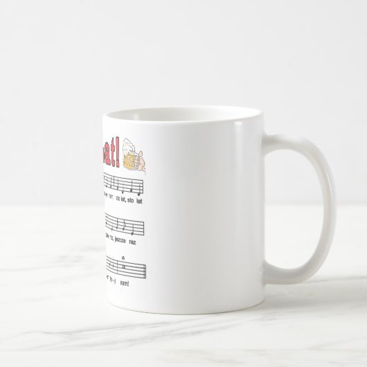 Los! Song mit Bierbraun-Tasse Kaffeetasse (Rechts)