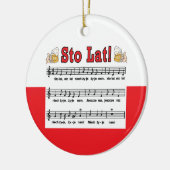 Los! Song mit Bierbraun-Tasse Keramik Ornament (Links)