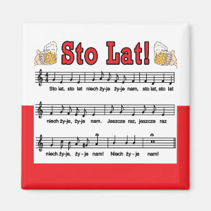 Los! Song mit Bierbraun-Tasse Magnet