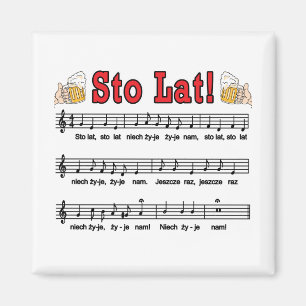 Los! Song mit Bierbraun-Tasse Magnet