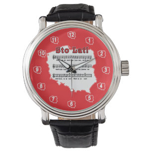 Los! Song Polnischer Karte Armbanduhr