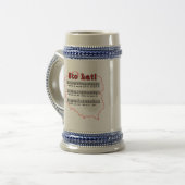 Los! Song Polnischer Karte Bierglas (Vorderseite Links)