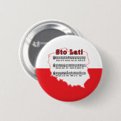 Los! Song Polnischer Karte Button (Vorne & Hinten)