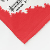 Los! Song Polnischer Karte Fleecedecke (Ecke)
