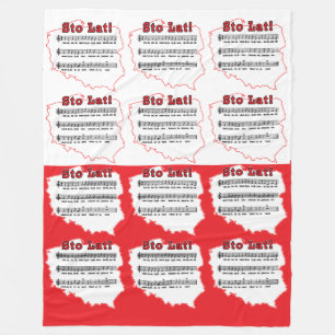 Los! Song Polnischer Karte Fleecedecke