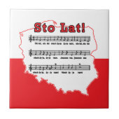 Los! Song Polnischer Karte Fliese (Vorderseite)