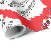 Los! Song Polnischer Karte Geschenkpapier (Rolleneckpunkt)