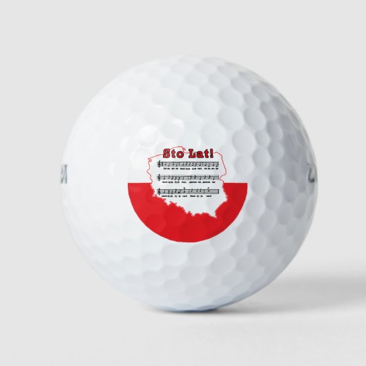 Los! Song Polnischer Karte Golfball (Vorderseite)