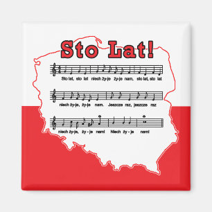 Los! Song Polnischer Karte Magnet