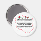 Los! Song Polnischer Karte Magnet (Vorderseite/Rückseite)