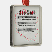 Los! Song Polnischer Karte Ornament Aus Metall (Rechts)