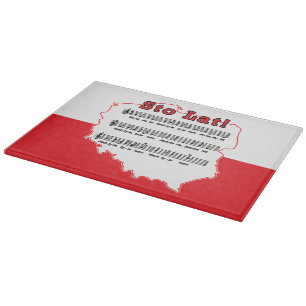 Los! Song Polnischer Karte Schneidebrett