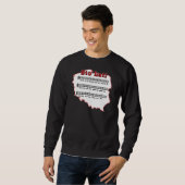 Los! Song Polnischer Karte Sweatshirt (Vorne ganz)