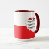 Los! Song Polnischer Karte Tasse (VorderseiteRechts)