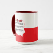 Los! Song Polnischer Karte Tasse (Vorderseite Links)