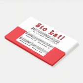 Los! Song Post-it Klebezettel (angewinkelt)