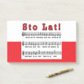 Los! Song Post-it Klebezettel (Auf Schreibtisch)