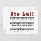 Los! Song Postkarte (Vorne/Hinten)