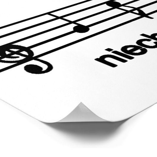 Los! Song Prints Poster (Ecke)