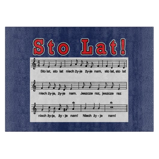 Los! Song Schneidebrett (Vorderseite)