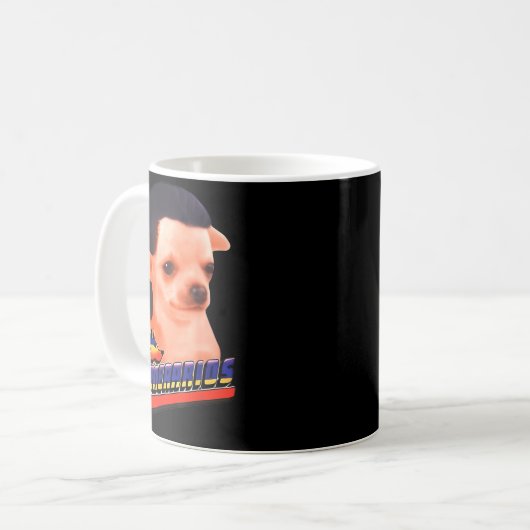 Los Temerarios Funny Dog Chihuahua Kaffeetasse (Vorderseite Links)