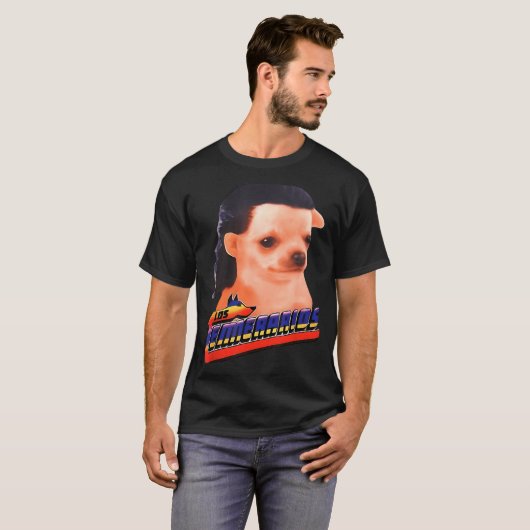 Los Temerarios Funny Dog Chihuahua T-Shirt (Vorne ganz)