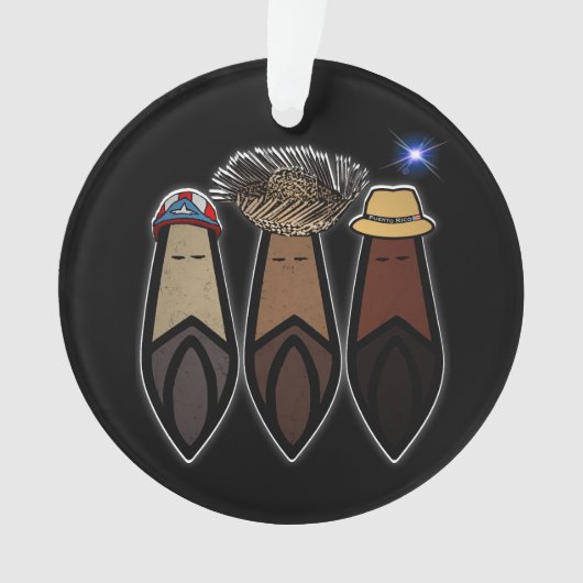 Los Tres Reyes Magos Boricua Ornament (Vorderseite)