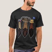 Los Tres Reyes Magos Boricua T-Shirt (Vorderseite)