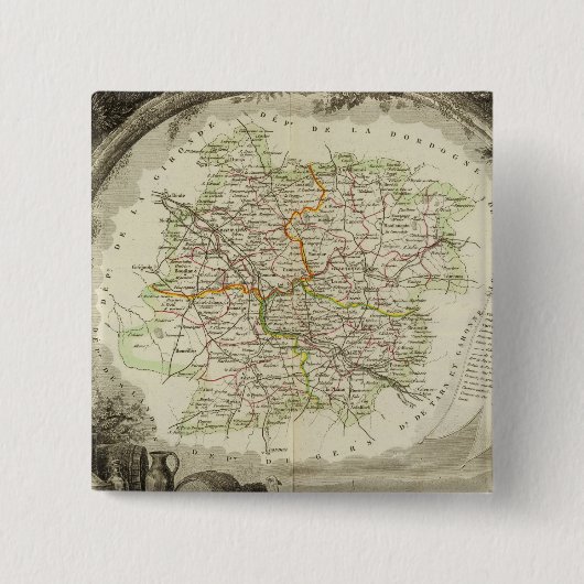 Los und Garonne Button (Vorderseite)