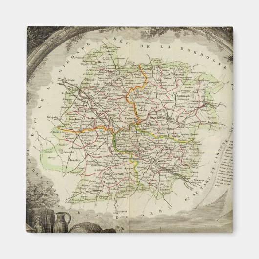 Los und Garonne Magnet (Vorne)