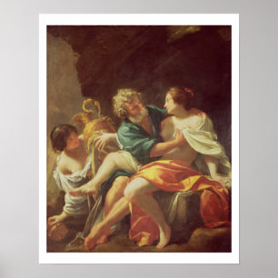 Los und seine Töchter, c.1630 (Öl auf Leinwand) Poster