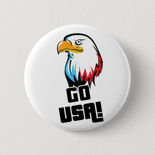 Los USA, amerikanischer Adler! Button (Vorderseite)